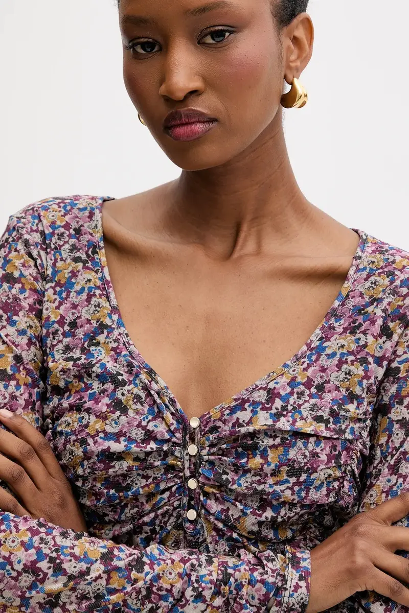 vestito colore granata MF5080 J3821 miniatura 4