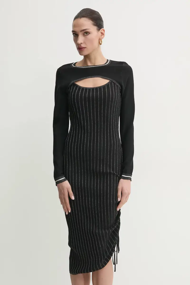 vestito colore nero TA5037 MS014 miniatura 2