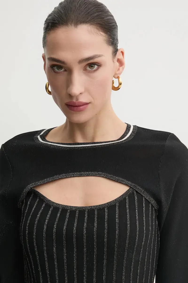 vestito colore nero TA5037 MS014 miniatura 4