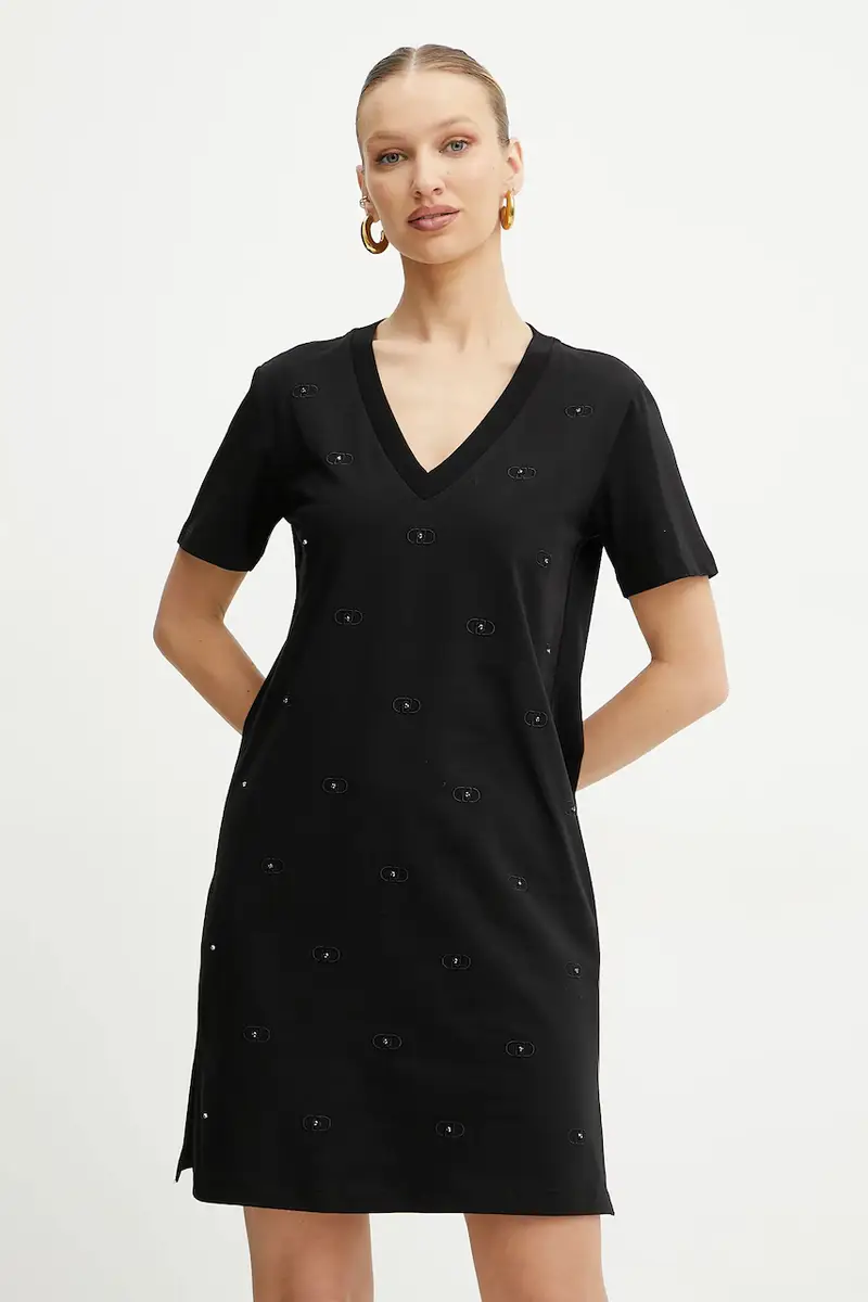 vestito colore nero TA5192 JS088