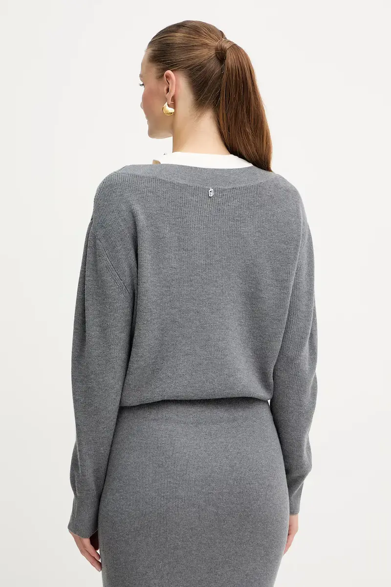 vestito con lana colore grigio MF5161 MA85Q miniatura 3