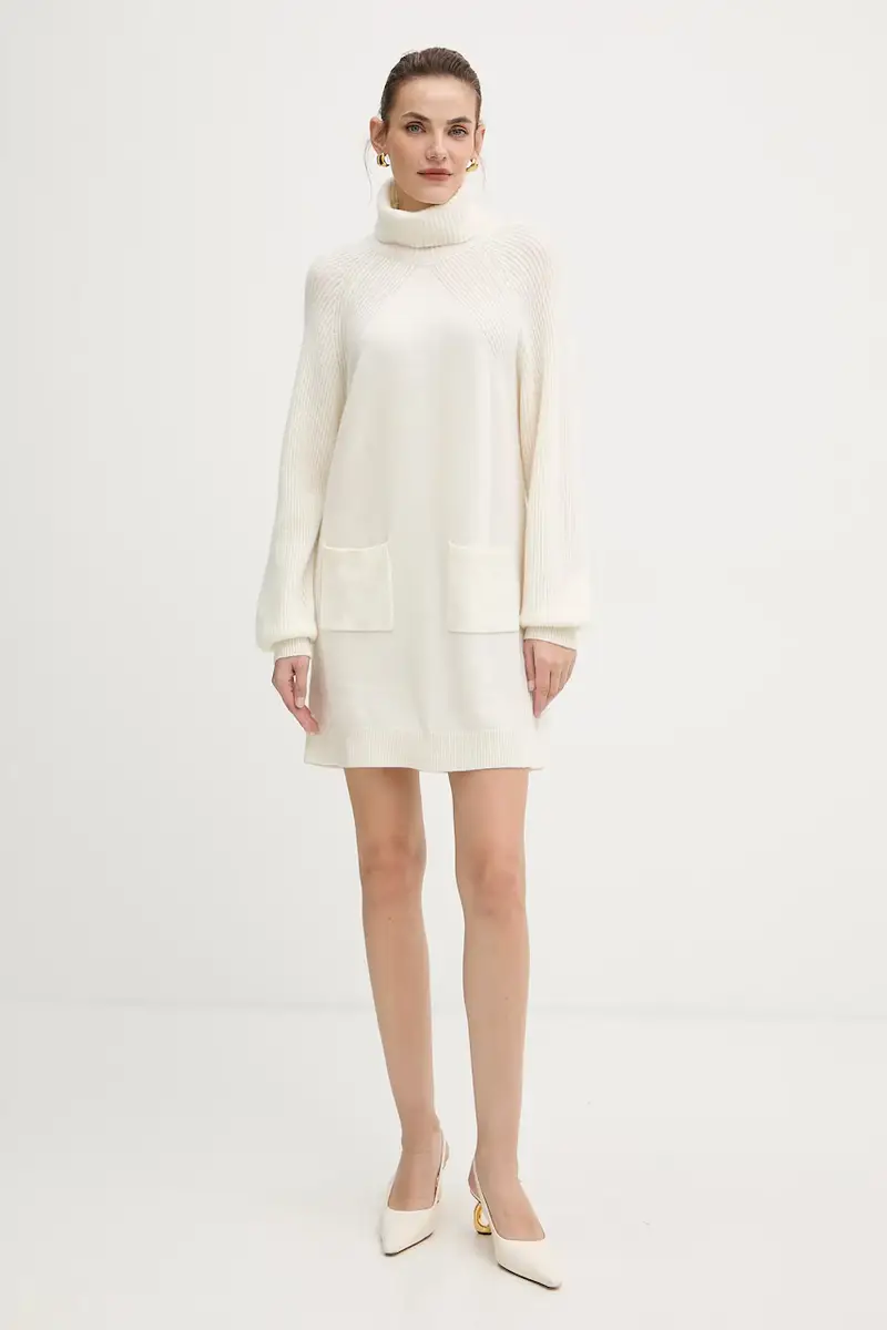 vestito in lana colore bianco MF5063 MS009 Beige miniatura 2
