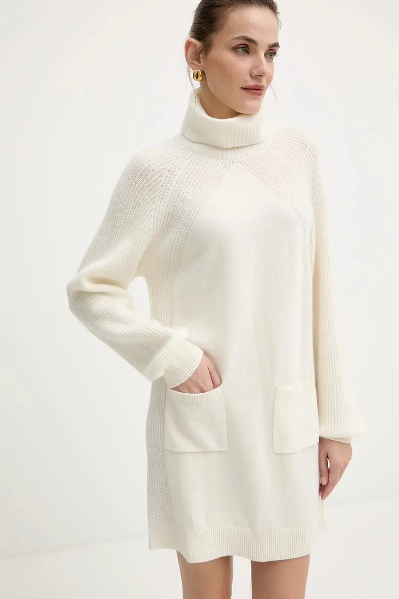 vestito in lana colore bianco MF5063 MS009 Beige miniatura 4