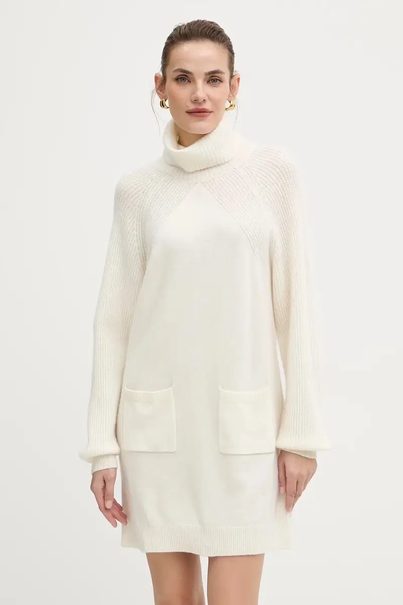 vestito in lana colore bianco MF5063 MS009 Beige