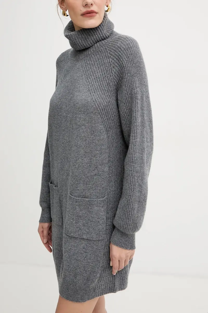 vestito in lana colore grigio MF5063 MS009 miniatura 4