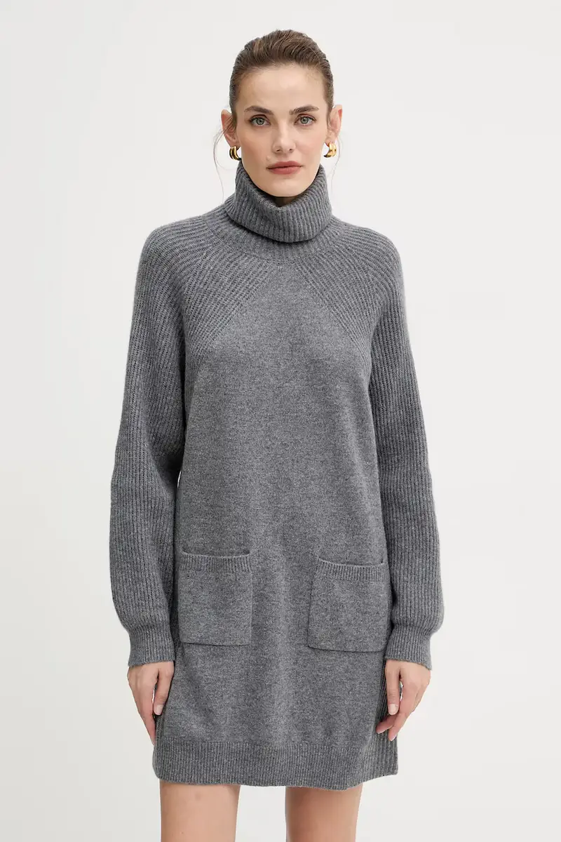 vestito in lana colore grigio MF5063 MS009