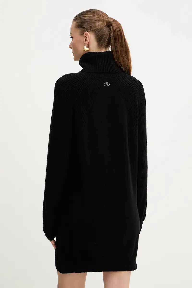 vestito in lana Nero miniatura 3