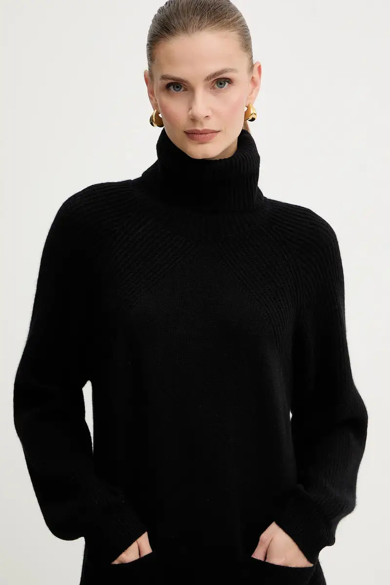 vestito in lana Nero miniatura 4