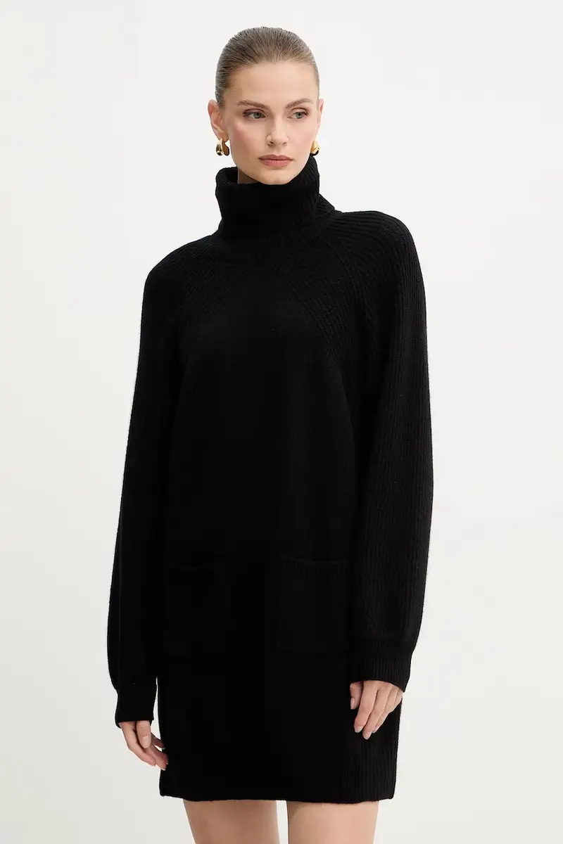 vestito in lana Nero