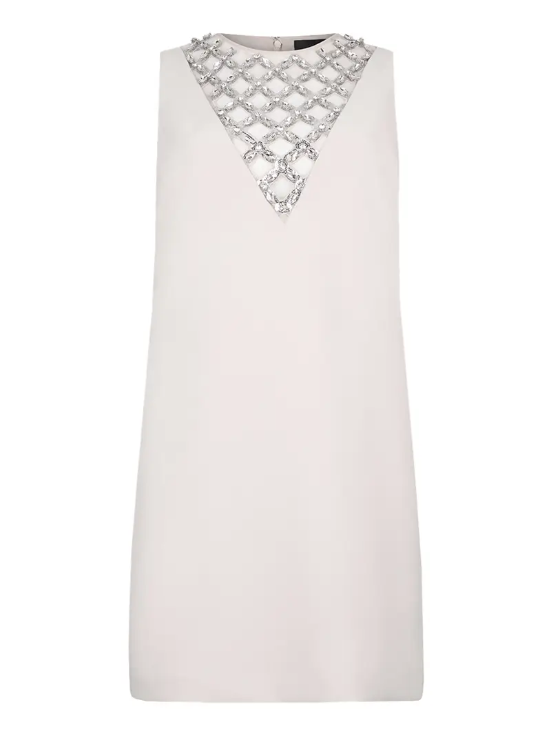 vestito mini liu jo da donna - avorio