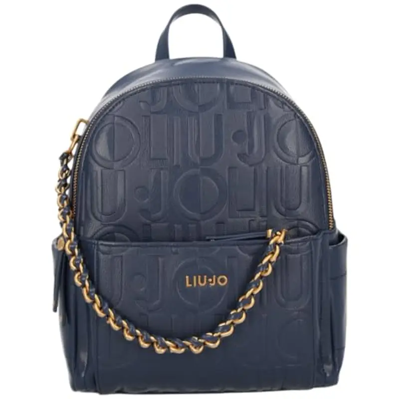 LIU JO Zaino comodo, pratico e capiente realizzato con inserti embossed in tono colore e vano centrale chiuso con zip. Possiede una tasca interna con zip e due tasche laterali. Una catena removibile e