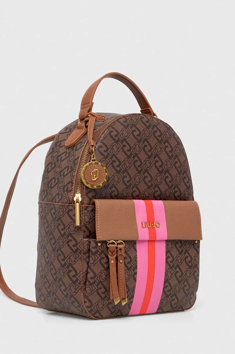 zaino donna colore marrone miniatura 2