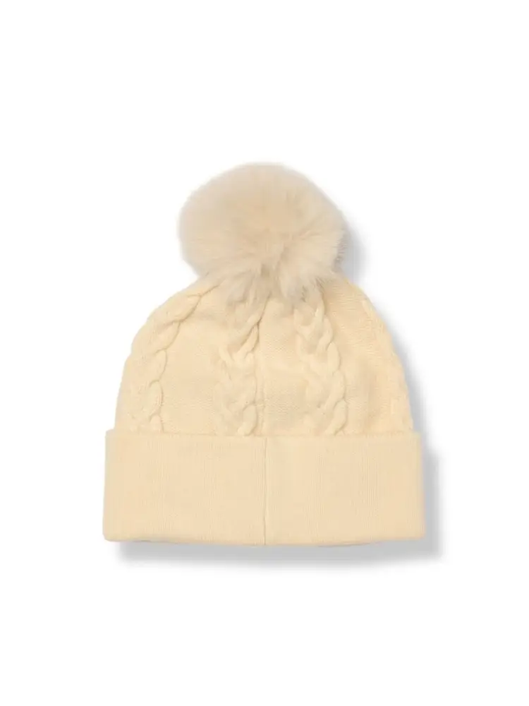 cappello beige donna logo con strass miniatura 2