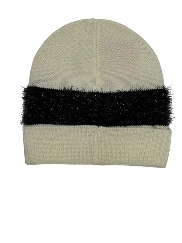 cappello bianco donna logo a contrasto miniatura 2