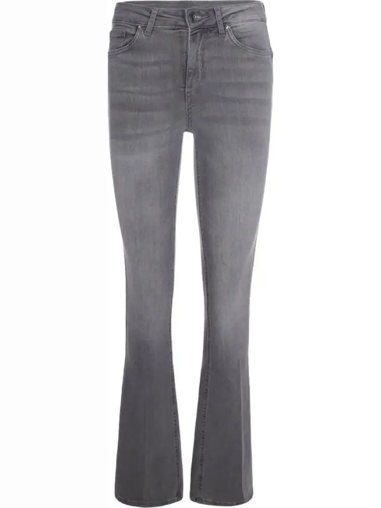 pantalone grigio donna logo sul retro