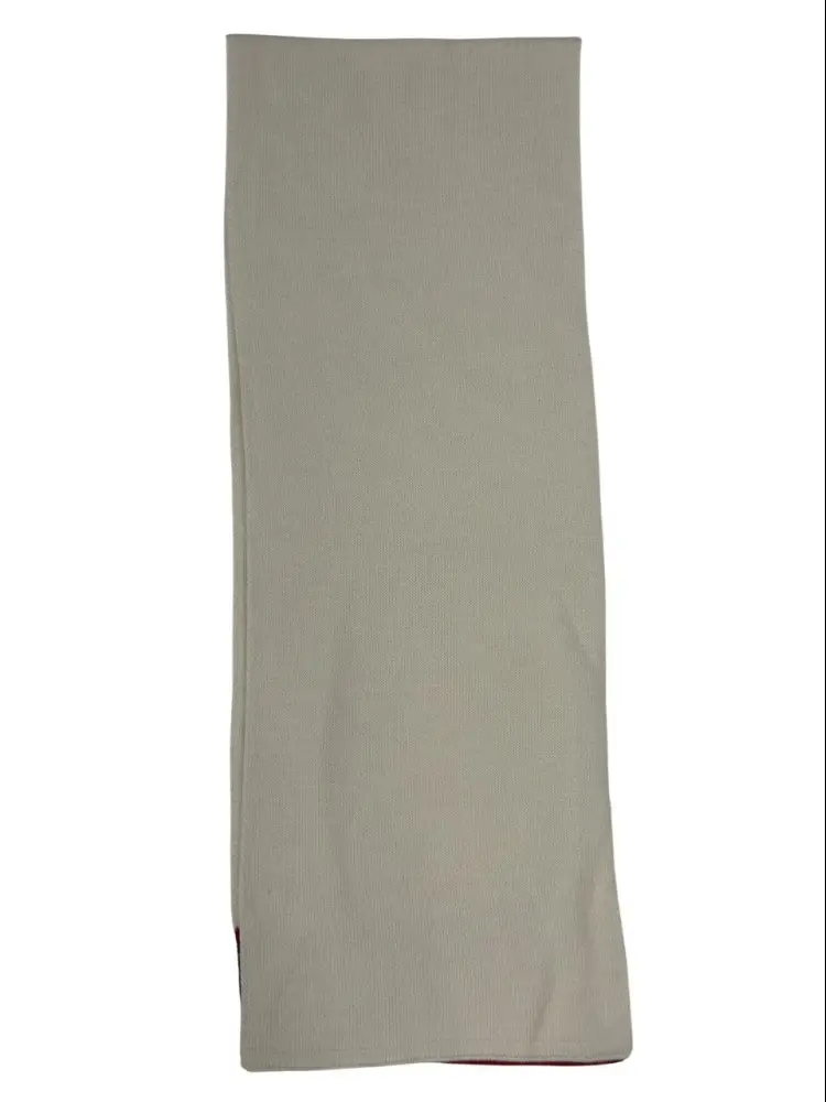 sciarpa bianca donna logo sul fondo miniatura 2