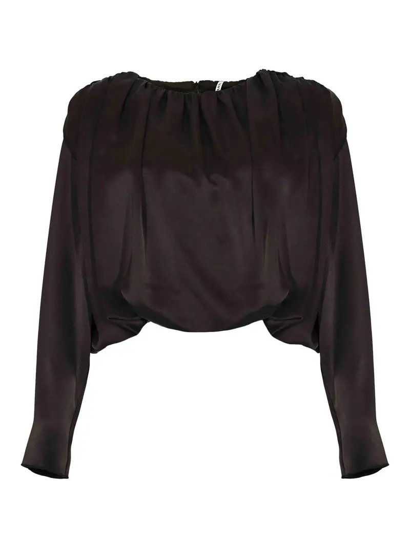 Blusa Clio Marrone Scuro