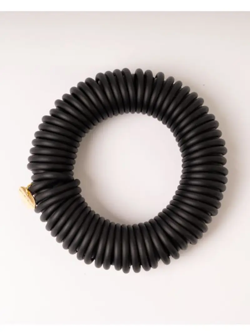 Bracciale cerchi Cauciù nero