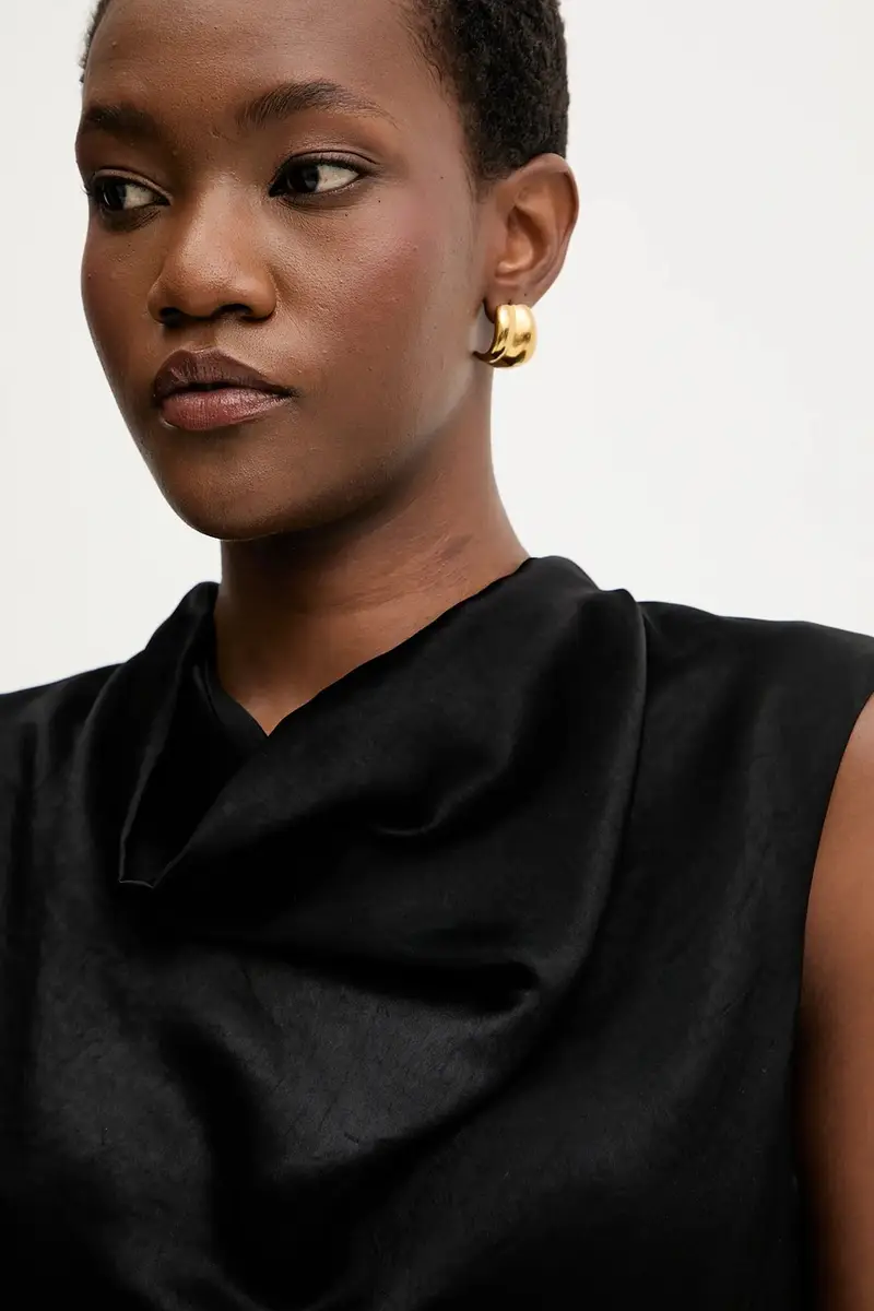 camicetta donna colore nero F5WS61 miniatura 4