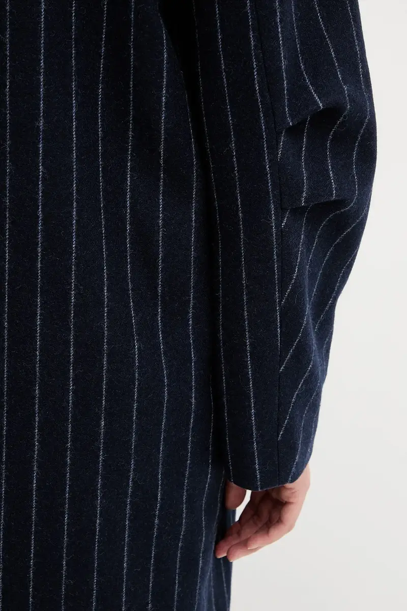 cappotto in cashemire colore blu navy F5WL42 miniatura 5