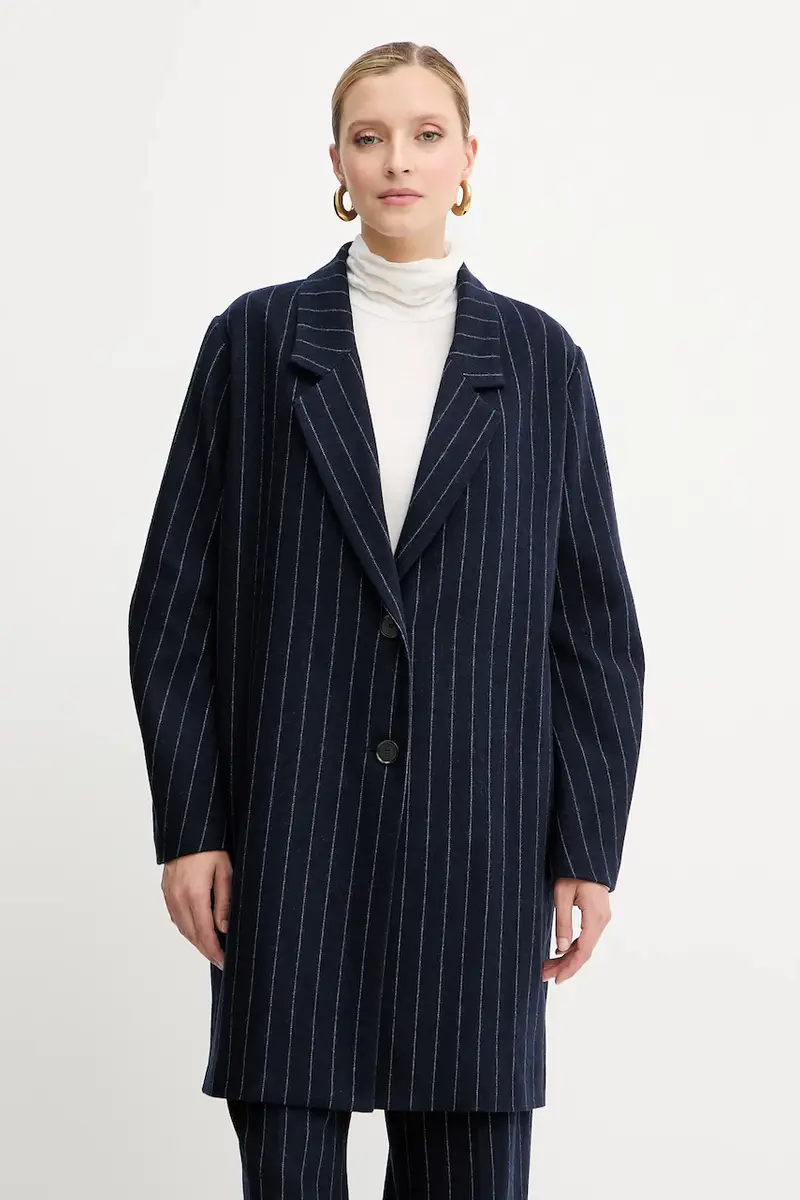 cappotto in cashemire colore blu navy F5WL42