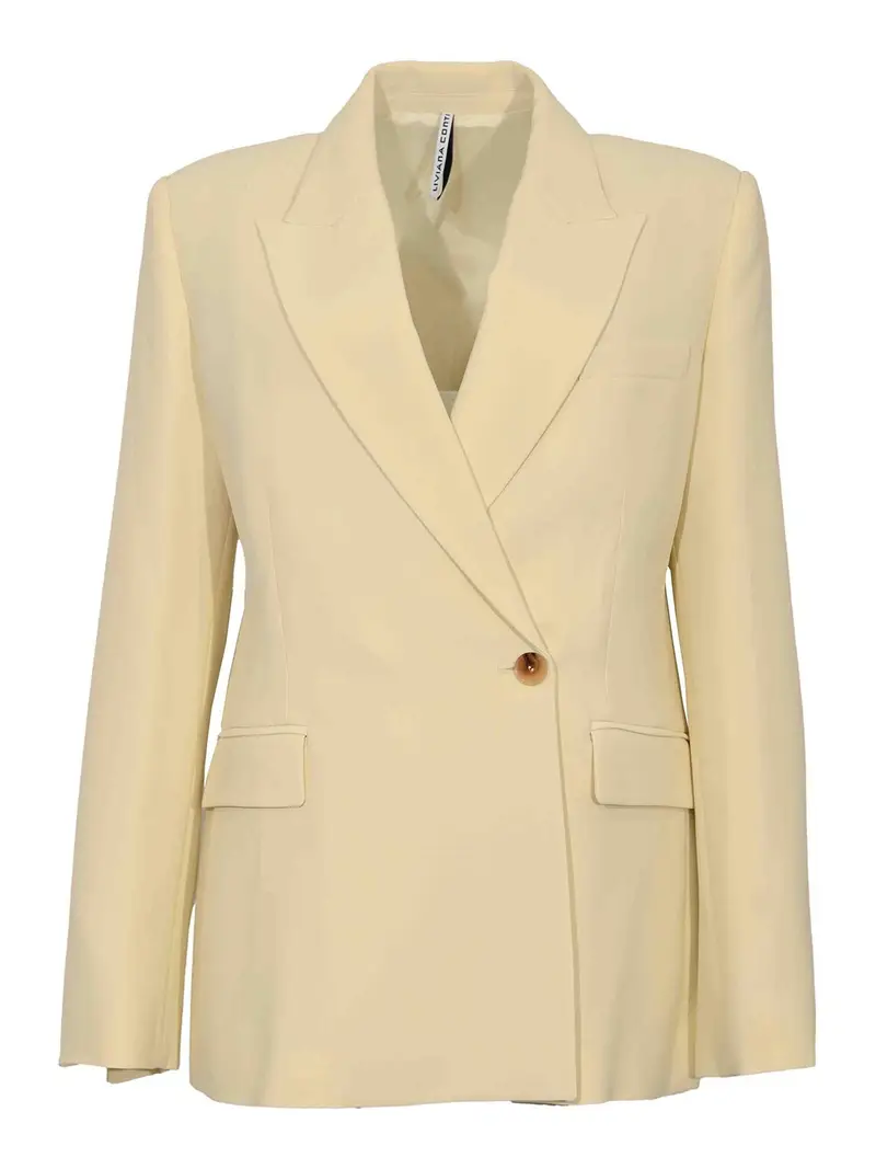 Giacca Edgar In Drap Di Viscosa Marrone Chiaro