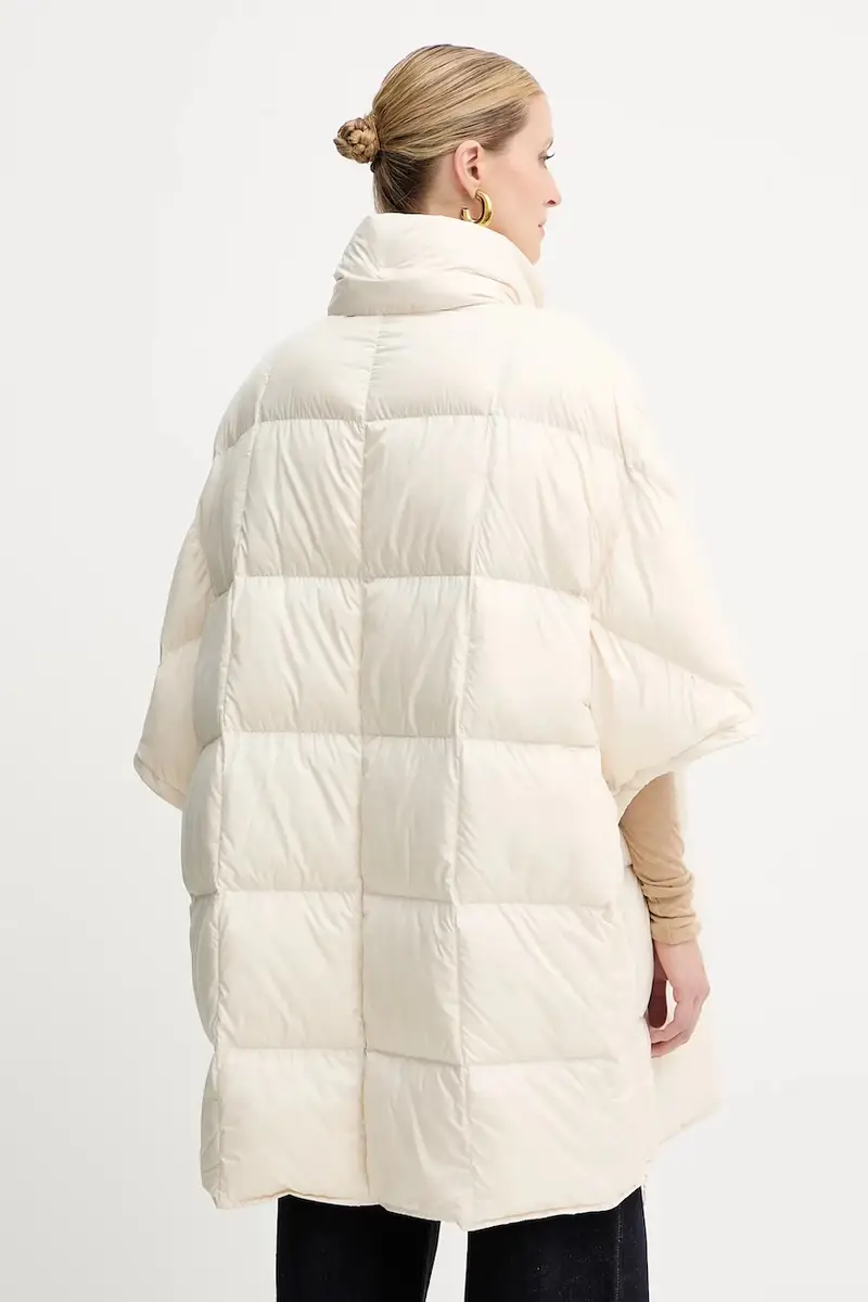 gilet in piuma colore beige F5WW20 miniatura 3