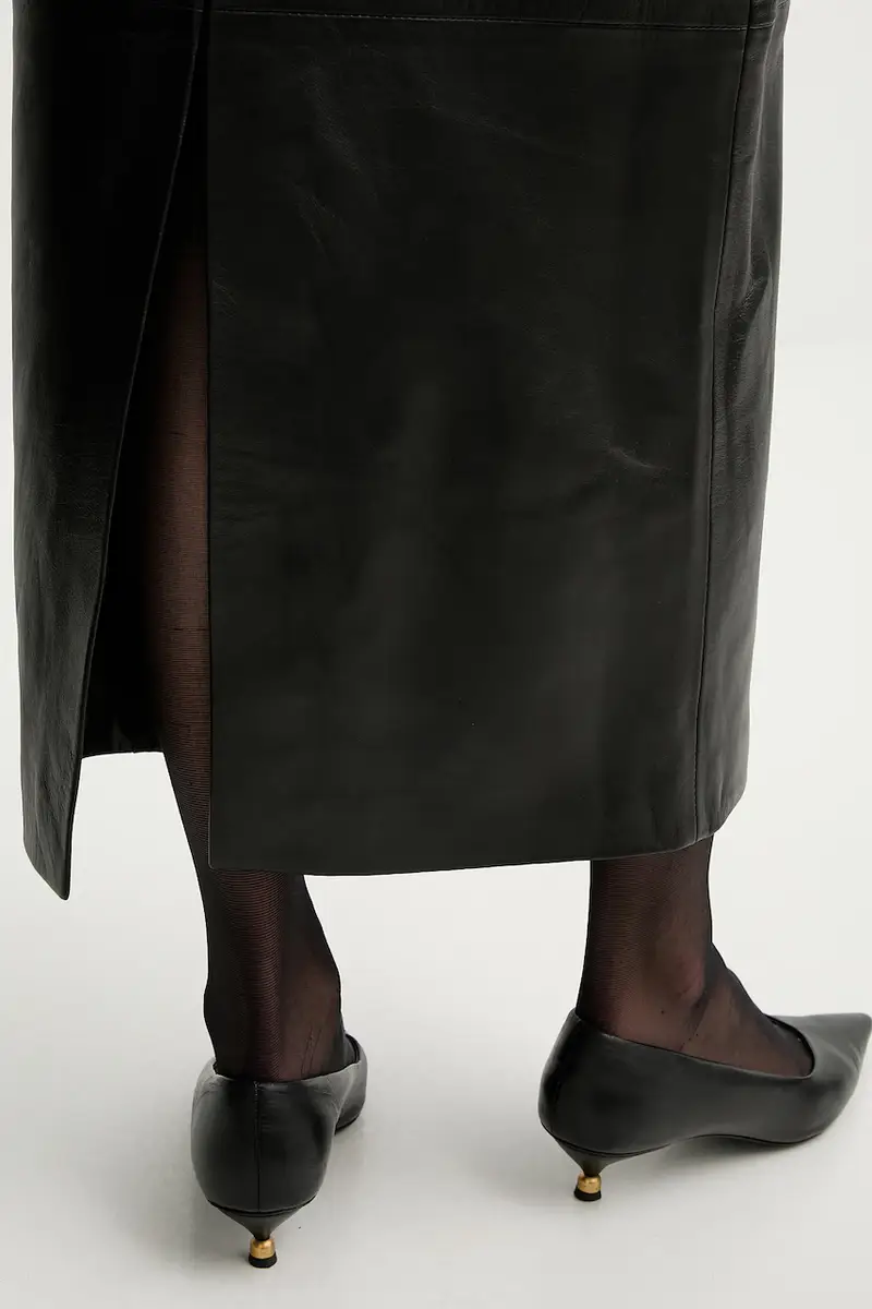 gonna in pelle colore nero L5WX52 miniatura 4