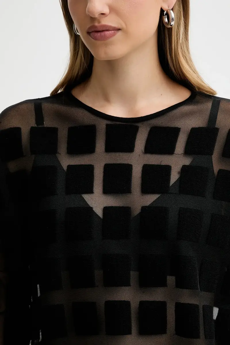 maglione in lana donna colore nero L5WA79 miniatura 5