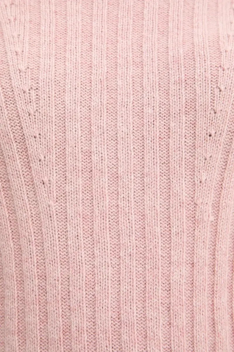 maglione in lana donna colore rosa F5WC88 miniatura 5