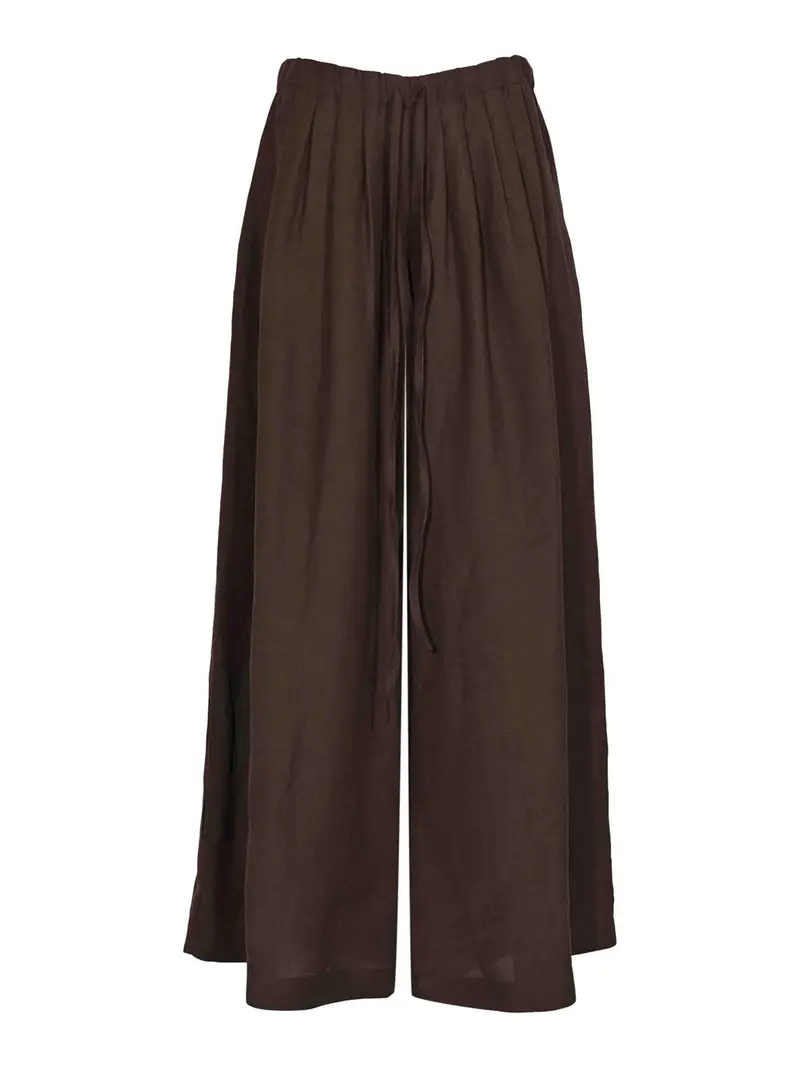Pantalone Ampio Loren Marrone Scuro