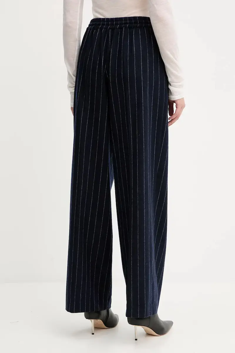 pantaloni donna colore blu navy F5WL32 miniatura 3