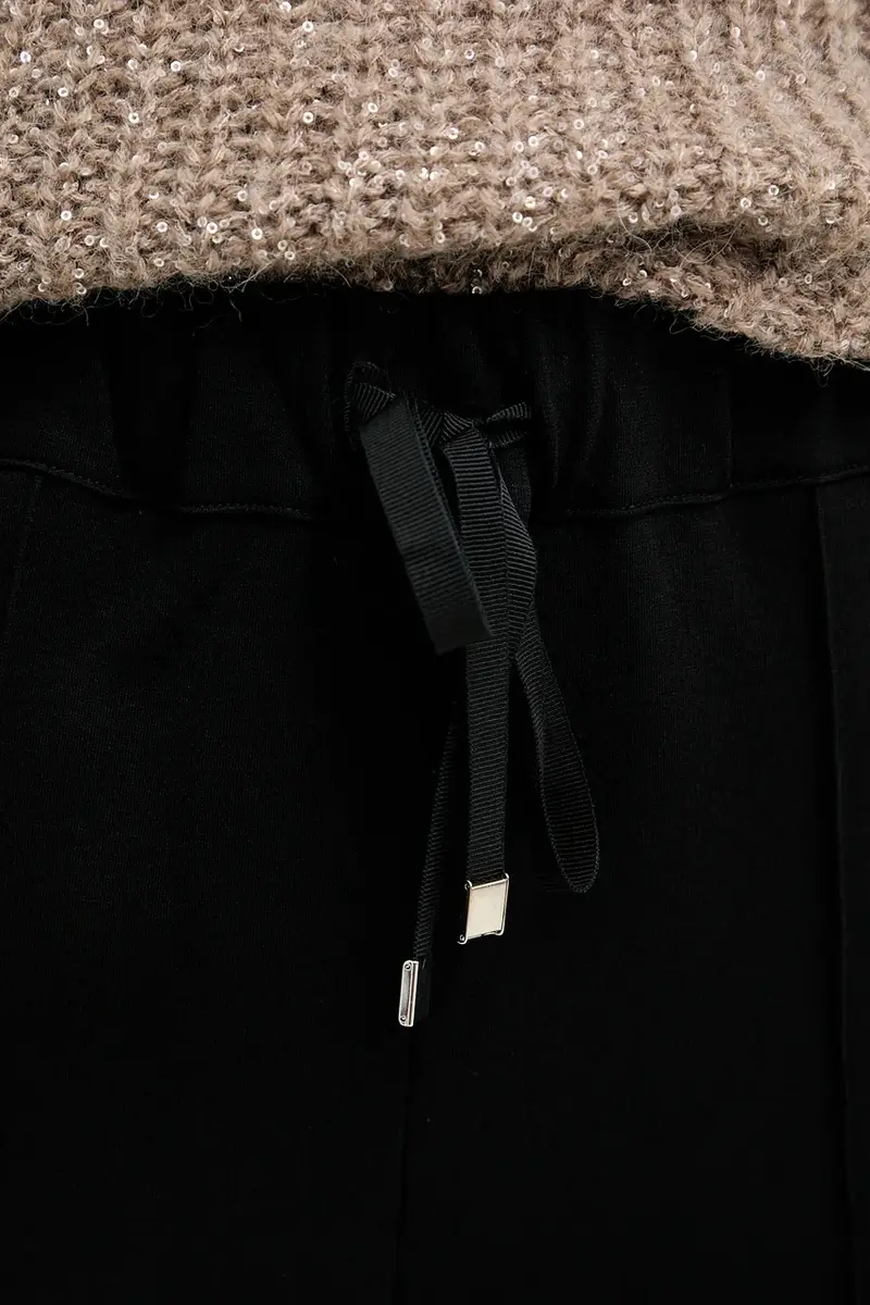 pantaloni donna colore nero CNTI86 miniatura 4