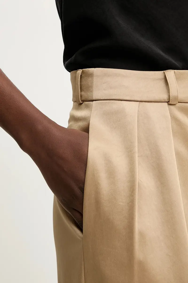 pantaloni donna colore verde F5WS80 miniatura 4