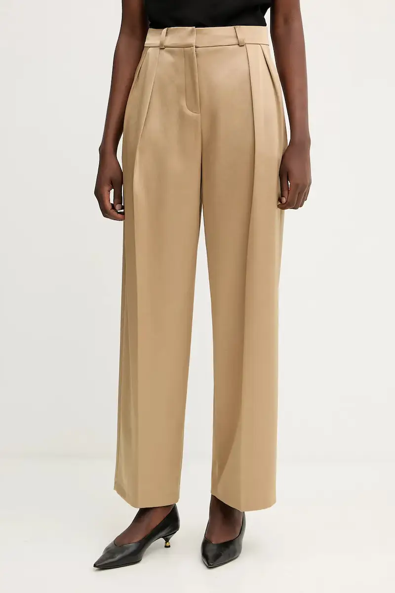 pantaloni donna colore verde F5WS80