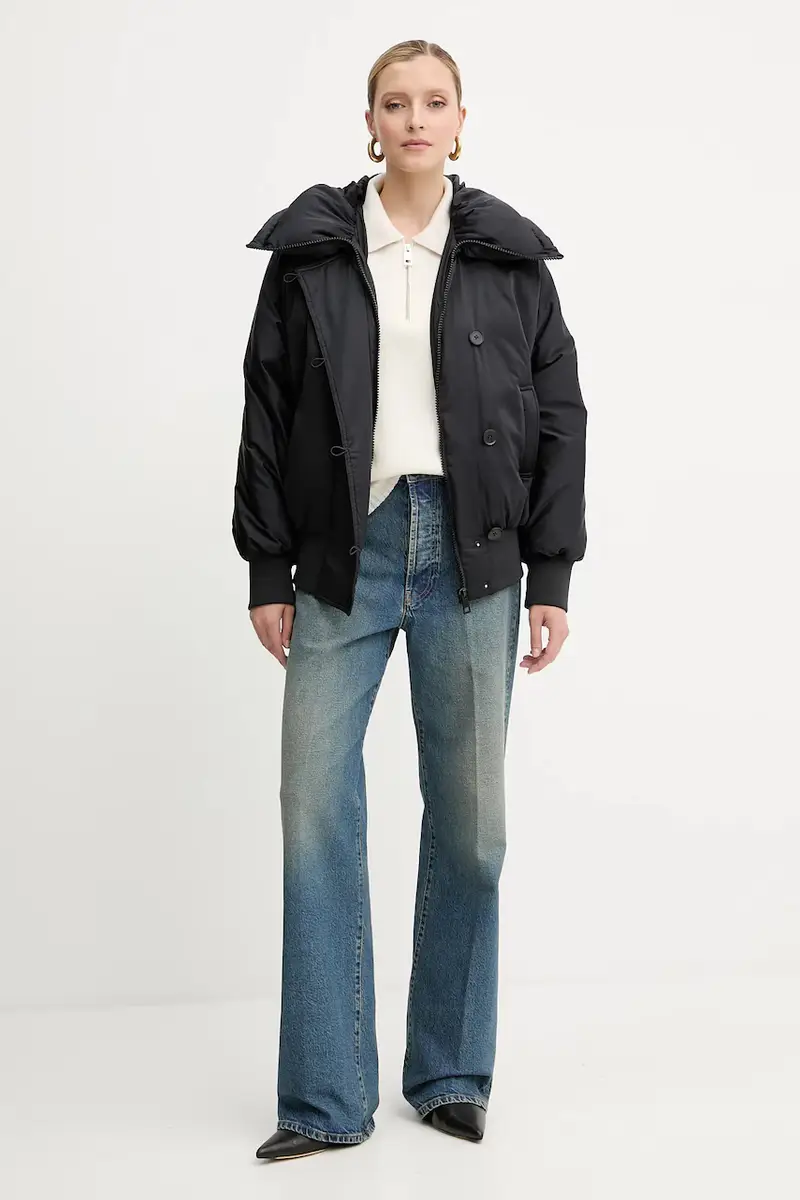 piumino colore nero F5WW10 miniatura 2