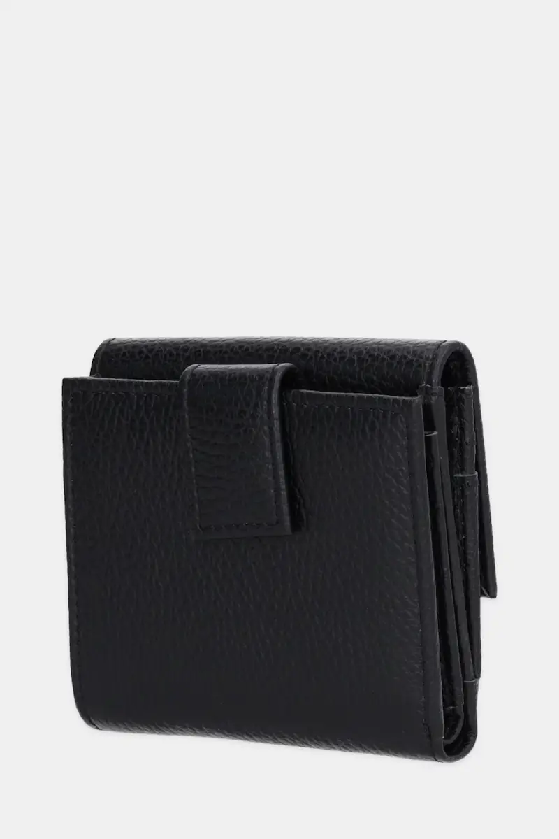 portafoglio in pelle donna colore nero A5WB53 miniatura 2