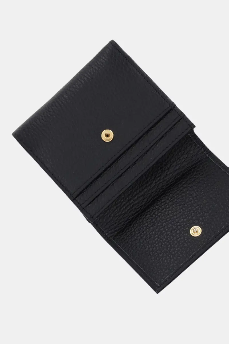 portafoglio in pelle donna colore nero A5WB53 miniatura 3