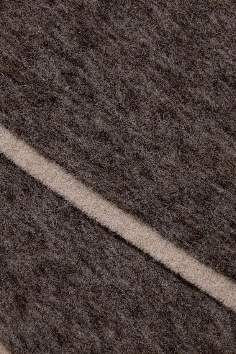 scialle con lana colore marrone A5WF56 miniatura 3