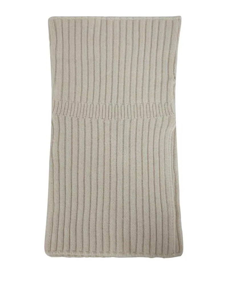 Sciarpa a coste Bianco