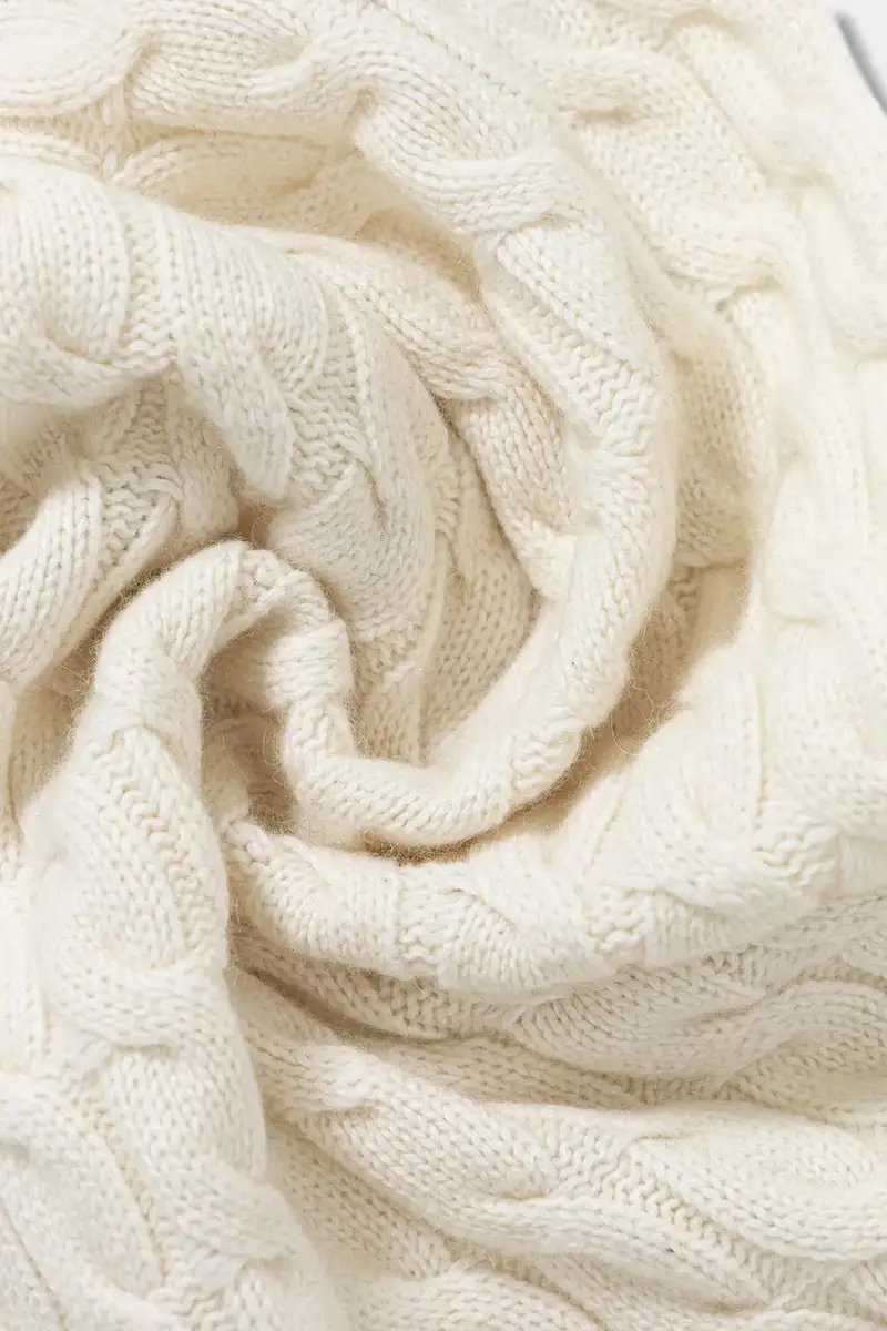 sciarpa con aggiunta di lana donna colore beige A5WF76 miniatura 3