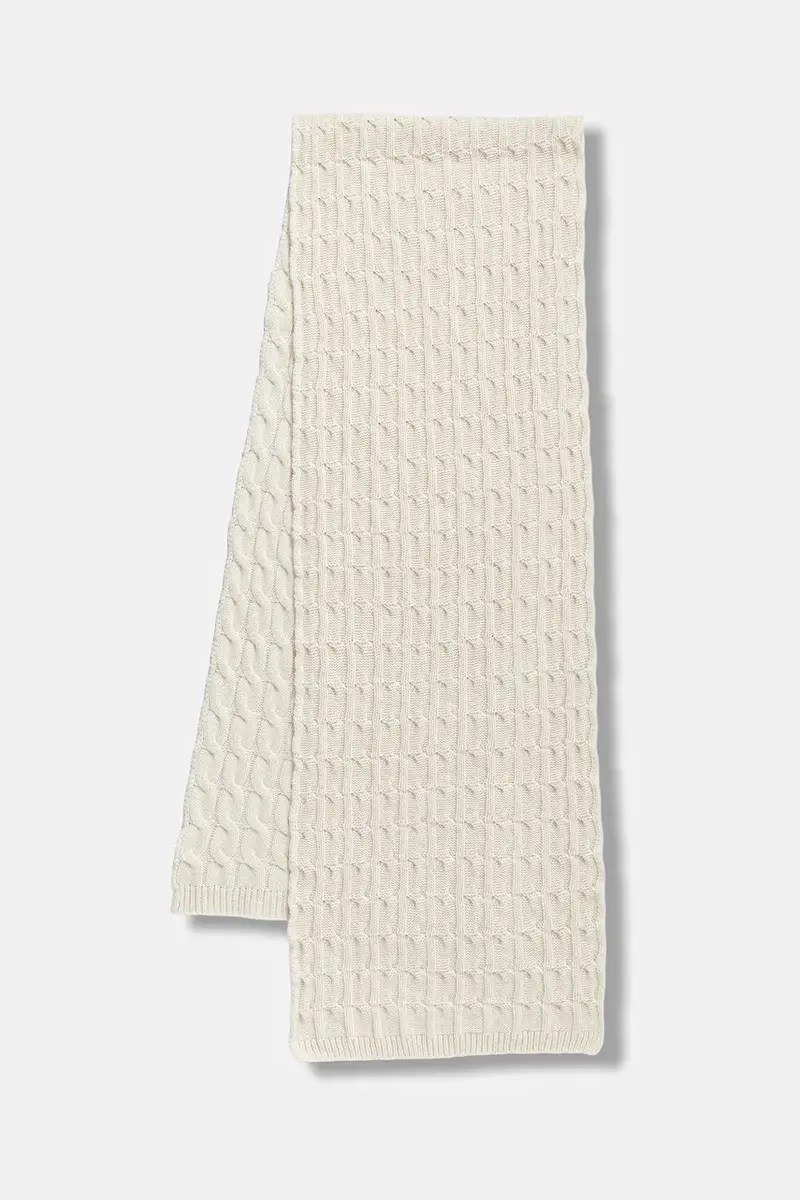 sciarpa con aggiunta di lana donna colore beige A5WF76