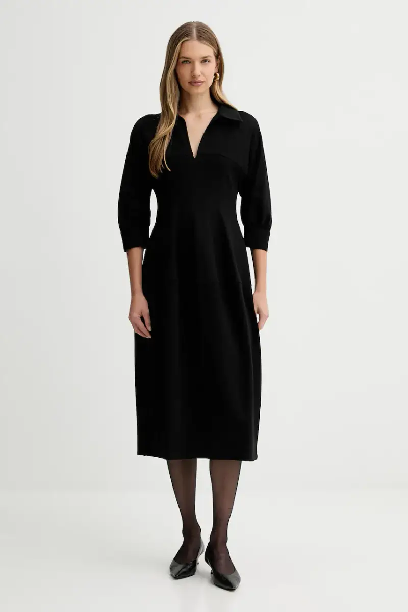 Liviana Conti Maglia nera con maniche a campana miniatura 2