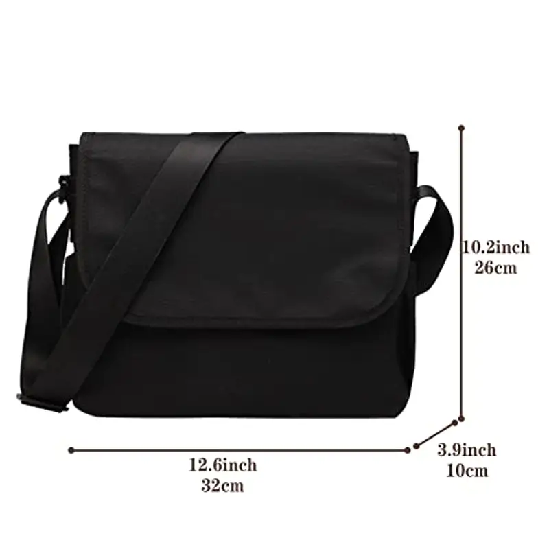Lizbin Borsa a tracolla Uomo Nero 893235 miniatura 2