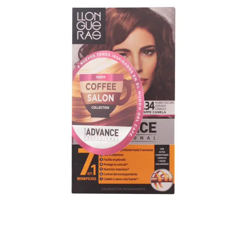 Color Advance Coffee Salon Collection Colore dei capelli 6,34 Biondo rame dorato scuro