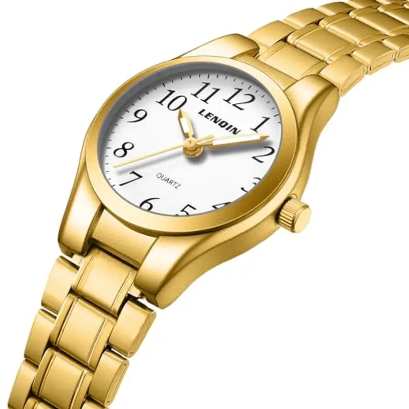 LN LENQIN Orologi da donna Orologi in acciaio inossidabile per Orologio da donna impermeabile Orologio da polso miniatura 3