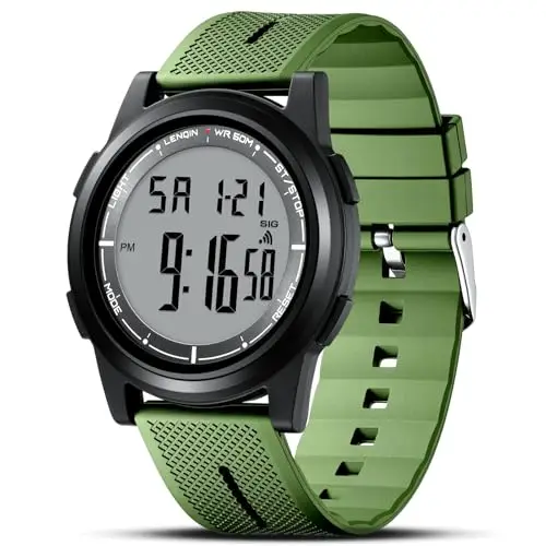 LN LENQIN Orologi da uomo Orologio sportivo digitale impermeabile da uomo, orologio militare ultrasottile,