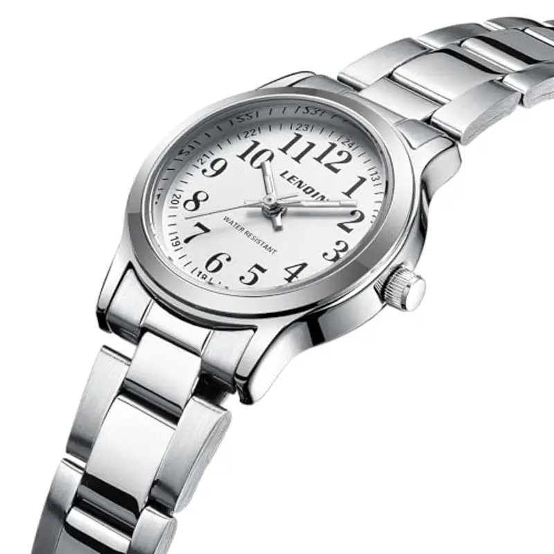 LN LENQIN Orologio Donna Piccolo Analogico Quarzo Orologi da Polso Classic Moda Donne Dress Watch Orologio Impermeabile Donna con Cinturino in Acciaio Inossidabile miniatura 2