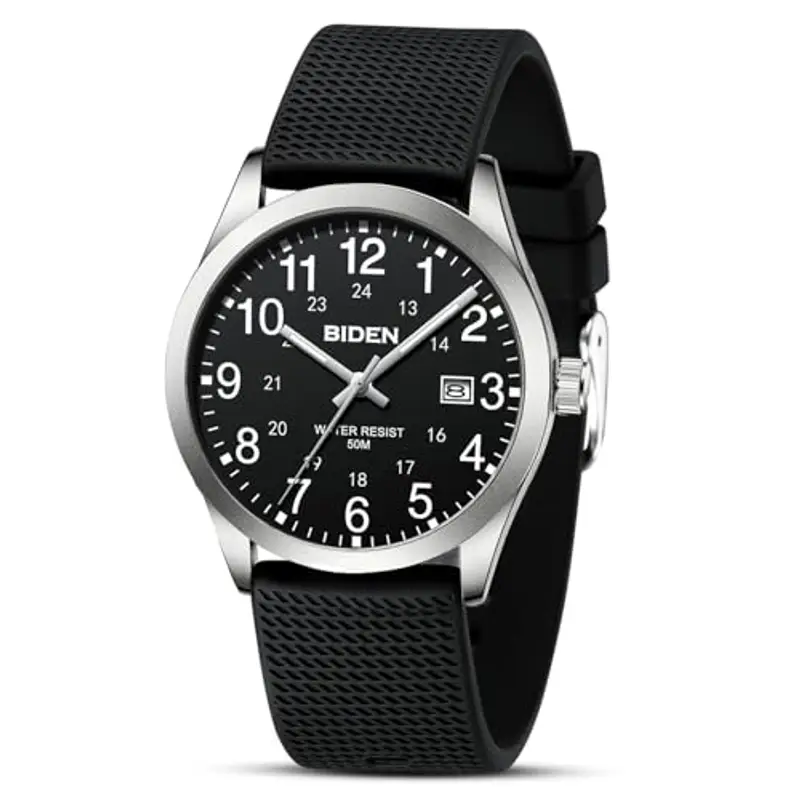 LN LENQIN Orologio Uomo Analogico al Quarzo Impermeabile Casual d'affari di Moda Luminoso con Data e Cinturino in