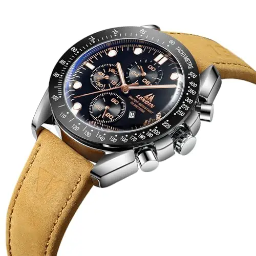 LN LENQIN Orologi analogici Uomo Nero 2743194 miniatura 3